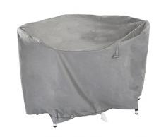 Ultranatura Fodera Protettiva in Tessuto Sylt per mobili da Giardino, Fodera Protettiva Contro Le intemperie Tonda o Quadrata per Set di tavoli e sedie, Tonda, 125 X 94 cm
