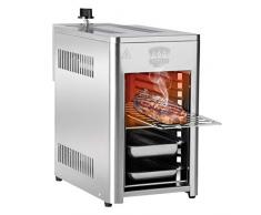 BARBEC-U Barbecue a Gas in Acciaio Inox ad Alta Potenza da 200 a 800 °C su 10 Livelli di Cottura, per Carne, Pesce, Frutta di Mare, Verdura