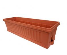 Bama Fioriera, Orto, in Resina, Color Cotto, 80x26xh21,5cm