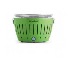 LotusGrill G-GR-34P Barbecue con batterie e Cavo di Alimentazione USB, Verde (Verde Limone)