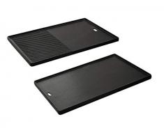 Enders Switch Grid Reversible Cast Iron Griddle for Gas Barbecue Chicago 4 K, Black