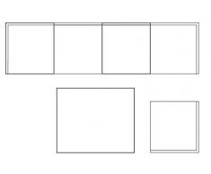 King Collection Outdoor T1007348 Tavolo Quick Rettangolare, 100X83X35H