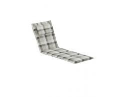 Kettler 0309404-8725 - Cuscino per Sdraio/Sedia Lunga da Giardino, 195 x 60 x 7 cm, Colore: Grigio