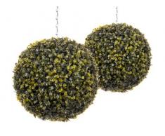 Closer to Nature Artificiale Palla Topiary X 2 29 Centimetri Bosso - Serie di Seta pianta e Albero Arte