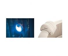 Intex 28503 Luce a LED Multi-Color con Batteria per Bubble Spa & Intex 28501 Poggiatesta per Spa