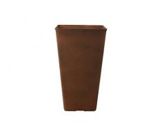 Fioriera TS, fioriera Cera-Mix Sara, resistenti al gelo e leggeri, ruggine, 31x31x51 cm, 136638