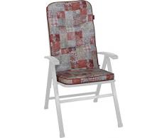 Angerer - Cuscino per Sedia con Schienale Alto, Colore: Rosso