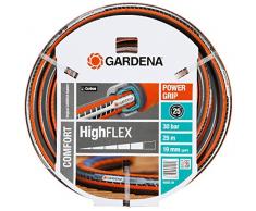 Gardena 18083-20 Comfort HighFLEX Tubo da Giardino da 13 mm (1/2), con profilo Power-Grip, Pressione 30 bar, Indeformabile, Resistente ai Raggi UV, 25 m