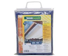 Windhager Tenda Solar per Cavo tendeur, Uni Blu, 420 x 140 cm