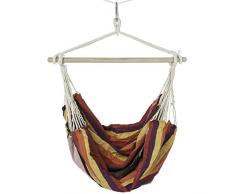 Ultranatura Serie Bali XL Poltrona sospesa con Sostegno Trasversale, carico utile Fino a 150 kg, Arcobaleno, 185x125x5 cm
