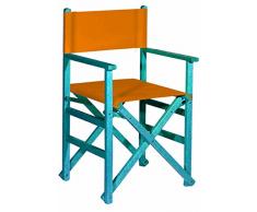 Aranaz 1628 Poltrona diritta pieghevole, Blu