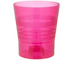 Plastkon 41116112, Vaso Decorativo Orchid, colore Rosa, diametro 15 cm