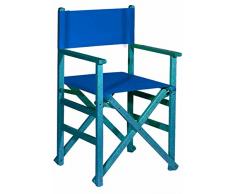 Aranaz 1625 Poltrona diritta pieghevole, Blu