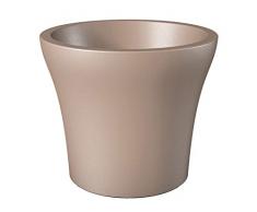 Scheurich - Vaso per Piante No1 Style High, Living Taupe, Ø 30 cm, Höhe 25 cm