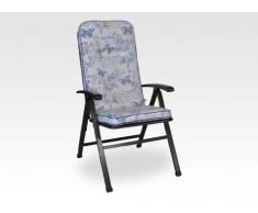 Angerer Sedia Cuscino Sedia a Sdraio, Esclusivo Design Farfalla, Blu, 120 x 50 x 7 cm, 1024/217