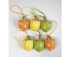 HGD CO18-1303 Uova di Pasqua con Coniglio (Confezione da 6)