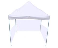 Cablematic Pieghevole 300x300cm Tenda con Fondo Bianco e Laterale