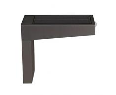 Luxform Alberta - Lampada da Parete a LED con PIR, Colore: Nero