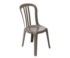 GROSFILLEX Miami Sedia Bistrot, Tortora, 88 x 54 x 44 cm
