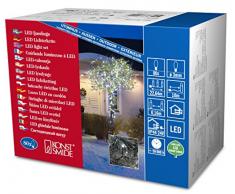 Konstsmide 3611-200 / Catena di luci Micro LED / 80 diodi Bianco Freddi / 24V trasformatore da Esterno/Cavo Nero
