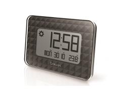 Oregon Scientific Glaze Orologio da Parete con Previsioni Meteo, Plastica, Nero, 24.6x3x17.3 cm