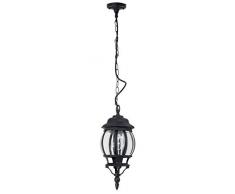 Brilliant, Lampada a sospensione da esterni, glühbirne, alluminio, nero