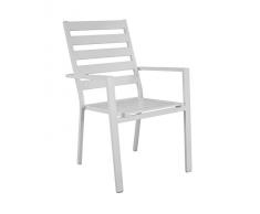 Hevea Poltrona da pranzo Omega Bianco Esterno