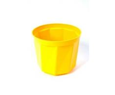 Plastkon vaso decorativo rosa diametro: 15 cm, giallo