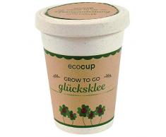 Feel Green Ecocup, fiore di cioccolato, idea regalo sostenibile (100% Eco Friendly), Grow Your Own/set di coltivazione, piante in tazza di caffè