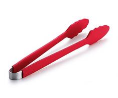 Lotusgrill LG PINZA RD Pinza per Barbecue in Silicone, Rosso, 32 x 10 x 4 cm