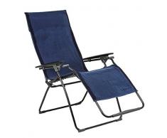 Lafuma LFM2662-2984 Telo in Spugna per Sdraio-poltrona Relax, 60x180 cm, Blu Oceano (Futura Océan)