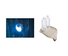 Intex 28503 Luce a LED Multi-Color con Batteria per Bubble Spa & Intex 28500 Porta Bicchiere per Spa