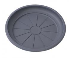 Hobby&Style 10775.0 Sottovaso per Vaso Rattan, Antracite, 36x36x5 cm