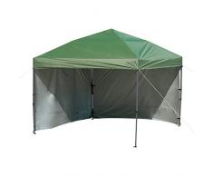Amazonbasics 3x3M pop up gazebo, Green, with 2pcs side panels and wheeled Carry bag