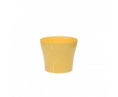 Plastkon vaso decorativo Tulipan diametro 15 cm, giallo