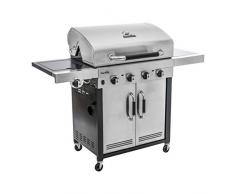 Char-Broil Advantage Series™ 445S - Barbecue in acciaio inox a 4 bruciatori con bruciatore laterale.