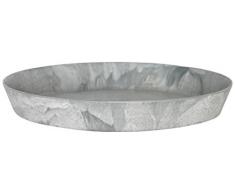 Artstone Sottovaso rund, resistente al gelo e leggero, Grigio, 35x5cm