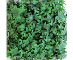 tenax Siepe Sintetica a Pannelli per Parete Giardino Verticale, Tipo Edera, Divy 3D Panel Helix 0,50 x 1 m, componibile per Decorazione e schermatura, Verde