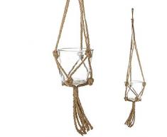 DCASA Vaso da fiori da appendere in vetro S