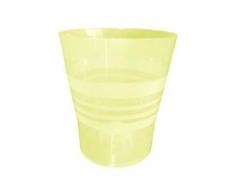 Plastkon vaso decorativo Orchid diametro 11 cm, giallo