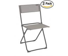 Lafuma Sedia pieghevole compatta, Utilizzo in terrazza, giardino e balcone, Balcony, Batyline, Grigio, LFM2600-8556