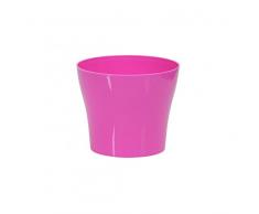 Plastkon vaso decorativo Tulipan diametro 15 cm, colore: fucsia/rosso