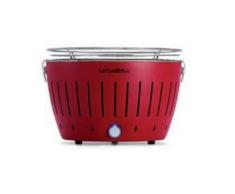 LotusGrill Standard LG G34 U RD Barbecue con batterie e cavo di alimentazione USB, 35 x 23,4 cm, Rosso