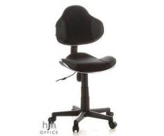 Hjh Sedia ergonomica per bambini KIDDY JUNIOR, omologata 4h uso, 7-12 anni, grigio e nero