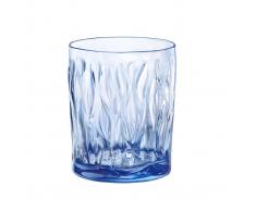 Bormioli Bicchiere Acqua Sapphire Blue Wind, 6 Pezzi