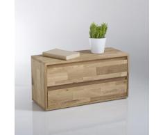 La Redoute - Cassettiera, 2 cassetti, quercia massello, Edgar