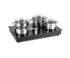 Deejay Piano Cottura a Induzione con Spazio Libero 3500 W Vetroceramica Touch Nero