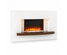 Montreux Camino elettrico 1000/2000 W, InstaFire, con telecomando, bianco
