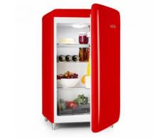 PopArt-Bar Rosso Frigorifero 136l Design Retrò 3 Piani Scomparto verdure A+