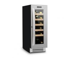 Vinovilla Smart Frigorifero da Vino 50l/ 20 Bottiglie Porta vetro in Acciaio Inox